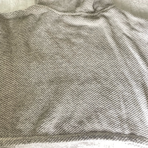 Gray Knit Hoodie with Frayed Edges - Picture 6 of 6